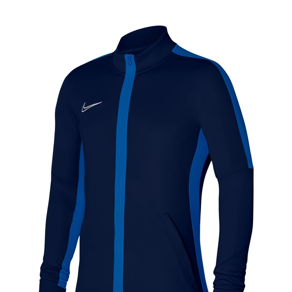 Nike Men's Navy and Blue Lightweight Dri-Fit Jacket